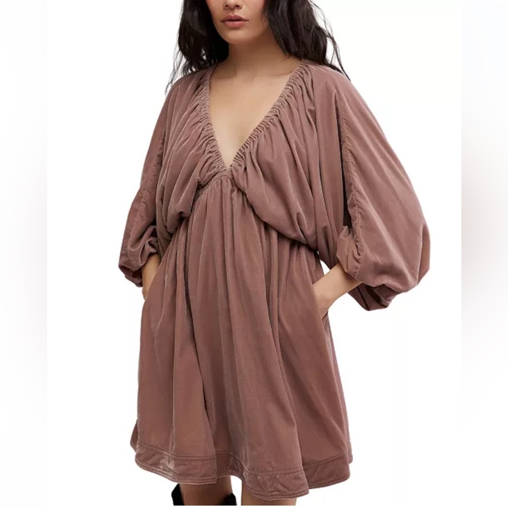 Free People Portia Velvet Mini Dress size small